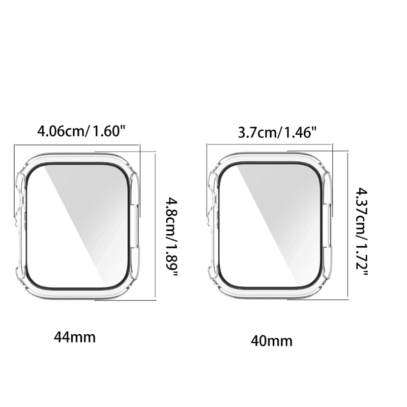 Btsg Cover Pelindung Untuk Jam Tangan8 7 6 5 4-SE Tahan Air Layar Untuk Shell Frame Untuk Smart Watch One-piece Housing Kaca F