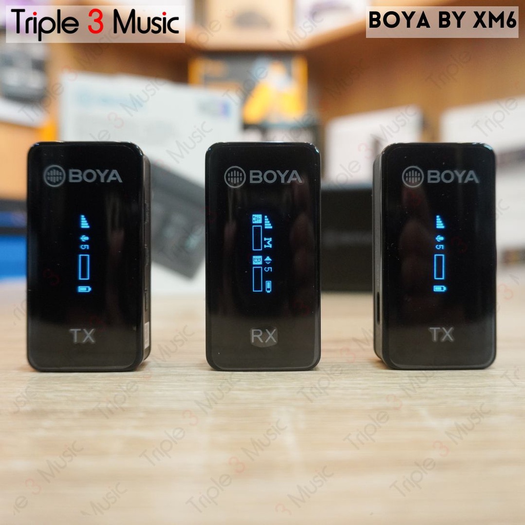 BOYA BY XM6 K2 Dual Mic Wireless Clip On With Case Charging