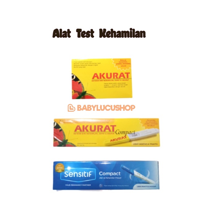 Testpack AKURAT Strip Compact Dan SENSITIF Compact  Uji Tes kehamilan l Tespek Hamil l Pregnancy Test Pack