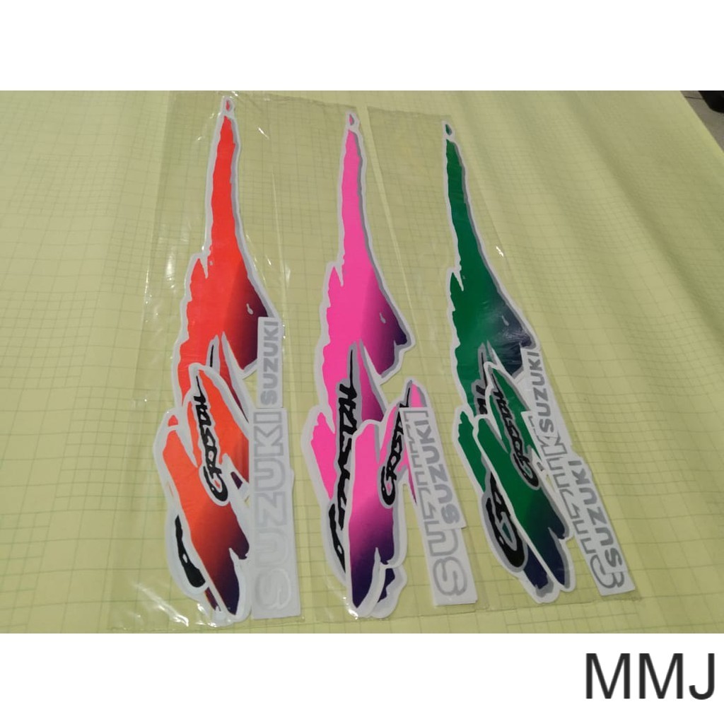 Sticker striping suzuki crystal
