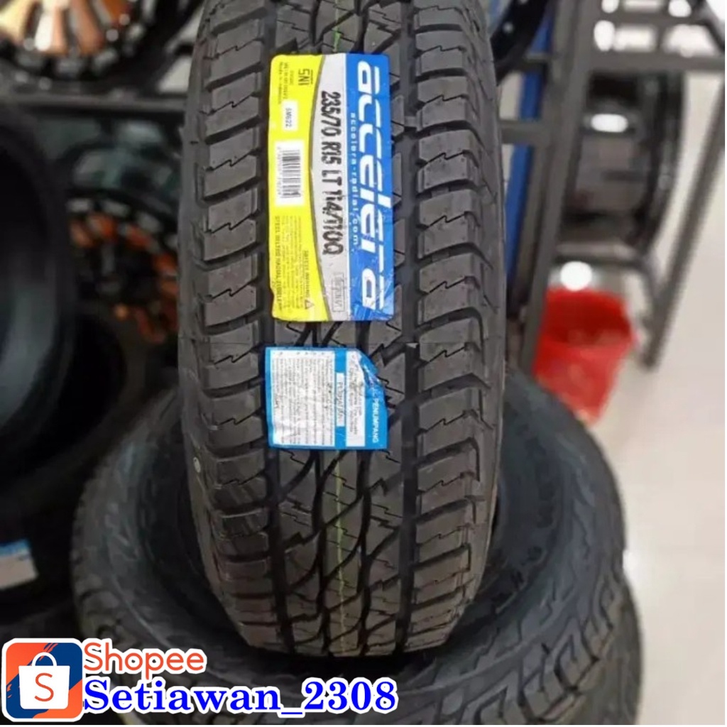 Ban mobil tubles 235/70 R15 AT merek ACCELERA OMIKRON A/T 235 70 R15 ban mobil semi offroad ring 15 - toko ban mobil Medan