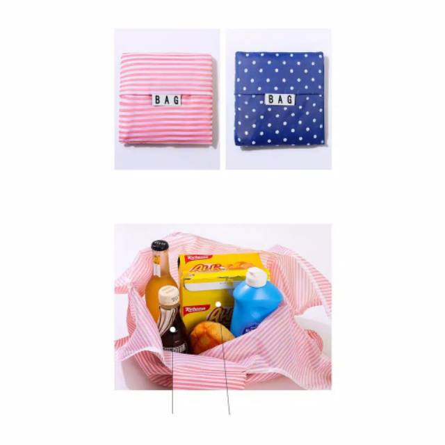Tas Belanja Lipat bisa Lipat ke Saku / BAGCU BAG MOTIF