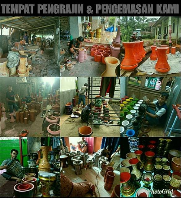 Tumbuk Hadroh Atau Darbuka Kayu 8 inch Silver Hitam Rolling Putih