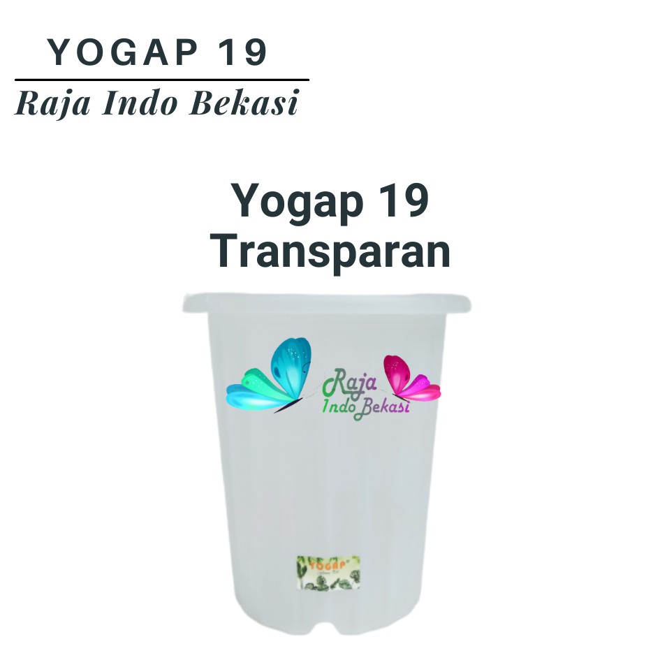 Pot Yogap 19 Putih Transparan Bening Merah Bata Coklat Bata Teraccotta Terakota  Pot Yogap Yoga 18 19 25 Tebal Murah