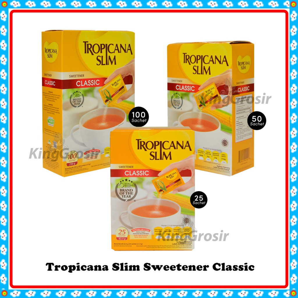 

Tropicana Slim Sweetener Classic Pengganti Gula Rendah Kalori