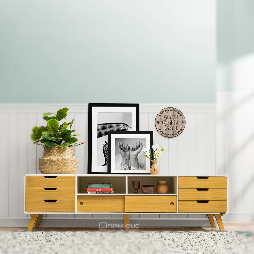 IFURNHOLIC Helsinki TV Cabinet 180 | Meja tv Minimalis | Lemari TV Minimalis Modern Terbaru | Buffet