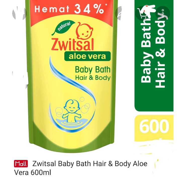 Jual Zwitsal Baby Bath Hair & Body 600ml | Shopee Indonesia