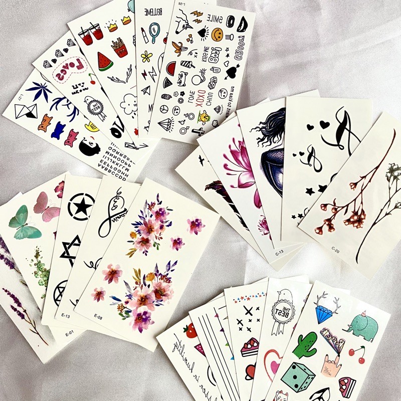 Jual Paket 5pcs Temporary Tattoo Sticker Tato Temporer Stiker 6x10cm Indonesiashopee Indonesia 2996