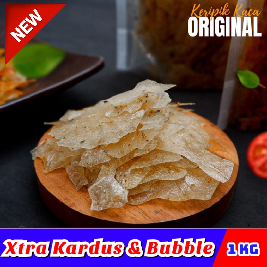 

[1Kg] Keripik Kaca Original Premium / keripik kaca / Kecimpring - Jajanan Ngariung makanan ringan jajanan jadul snack kiloan