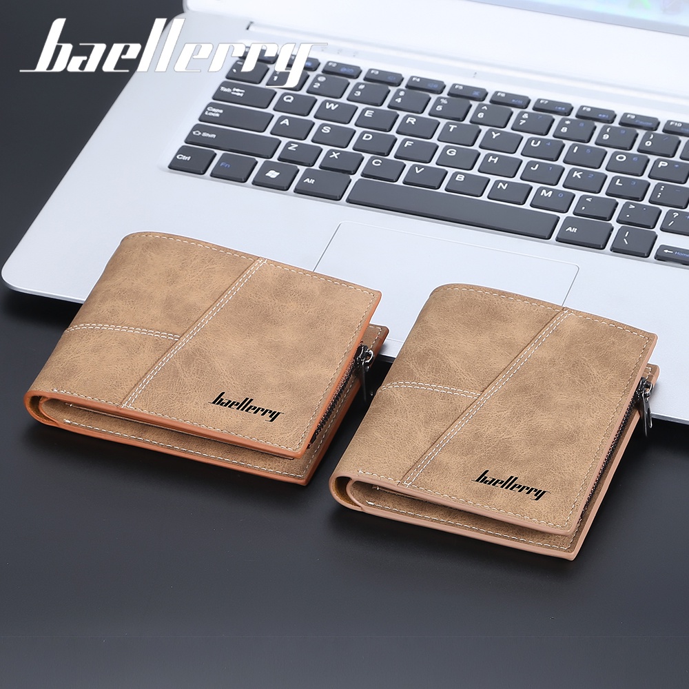 BAELLERRY D9176 Dompet Pria Bahan Kulit PU Leather Premium WATCHKITE WKOS