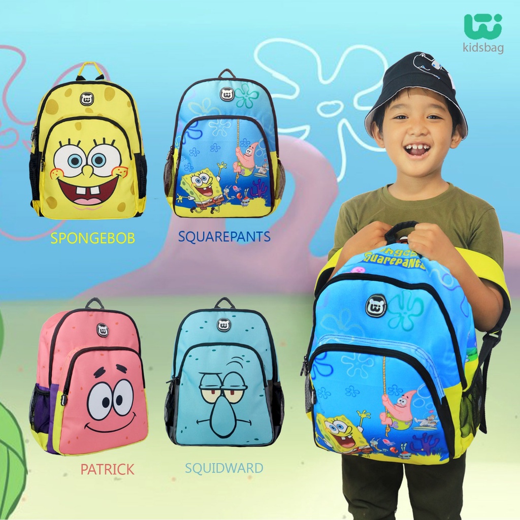 Harga LITWIND SPONGEBOB SQUAREPANTS, PATRICK, SQUIDWARD - Tas anak
sekolah TK / SD karakter