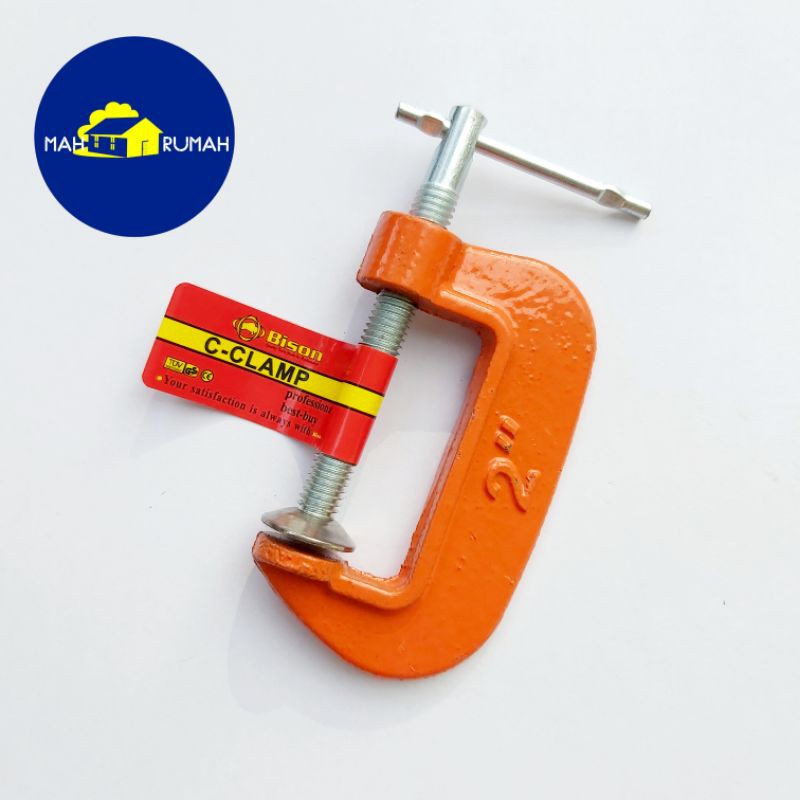 Clamp CATOK C LIGHT DUTY Klem Clem Jepit Kayu - BISON 2&quot; 2inch 2in