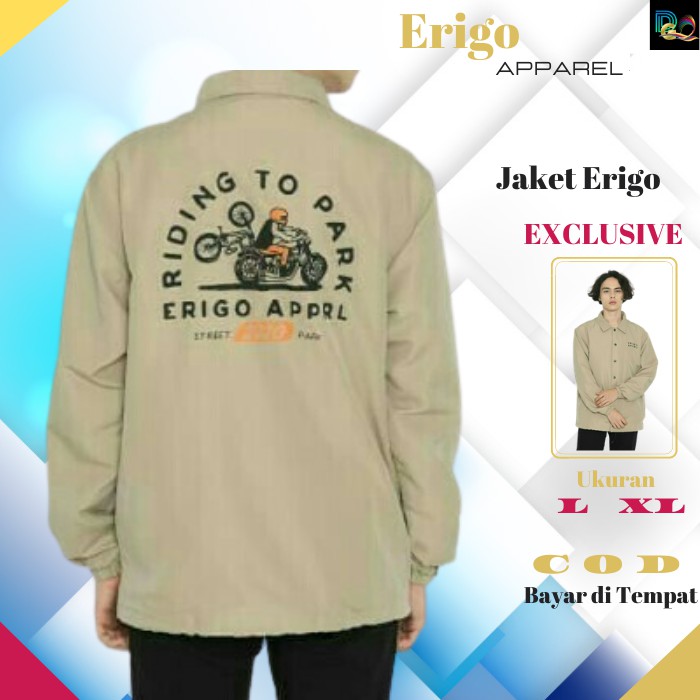 Jaket Tokyo Mani Taichi Sukajan erigo Apparel Pria coach Cream Limited Edition  Style Terbaru