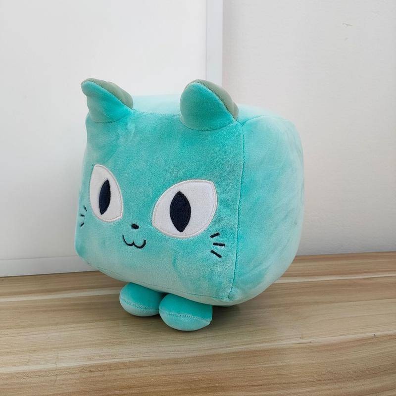 Mainan Boneka Plush Kucing Lucu Warna Biru Untuk Hadiah Anak
