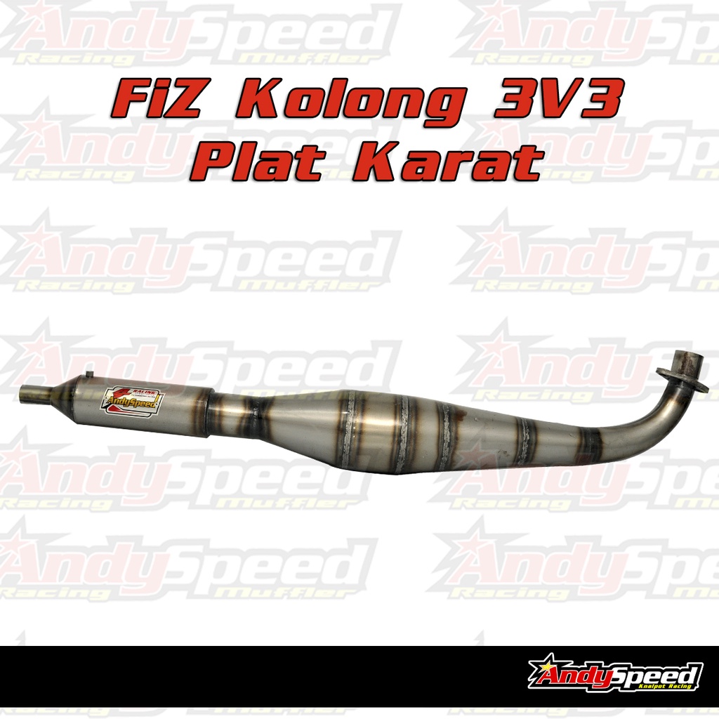 BONUS KAOS knalpot KOLONG 3V3 FIZ FIZR FORCE1 merk andy speed