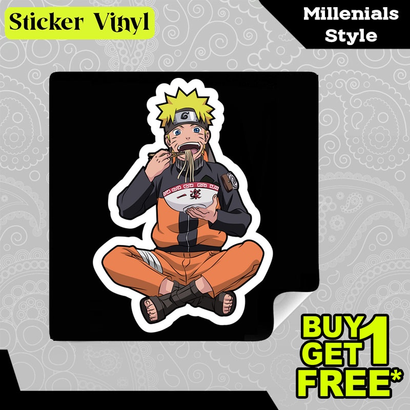 

Stiker Sticker Naruto Uzumaki Eating Ramen Karakter Anime Jepang Aesthetic Bahan Vinyl Satuan Anti Air