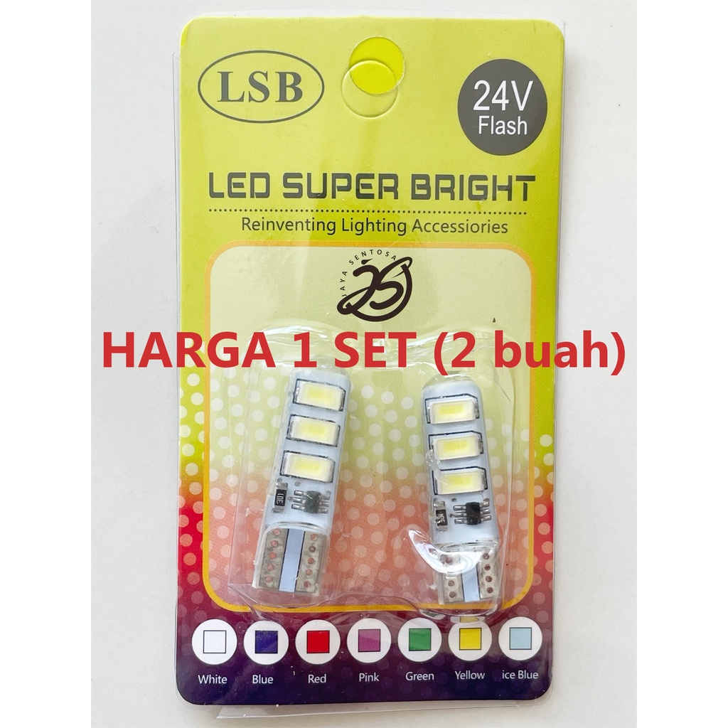 1SET LAMPU SENJA LED HETO 12V-24V (2 Buah) MATA LED SENJA STROBO UNIVERSAL MOTOR, MOBIL, TRUK