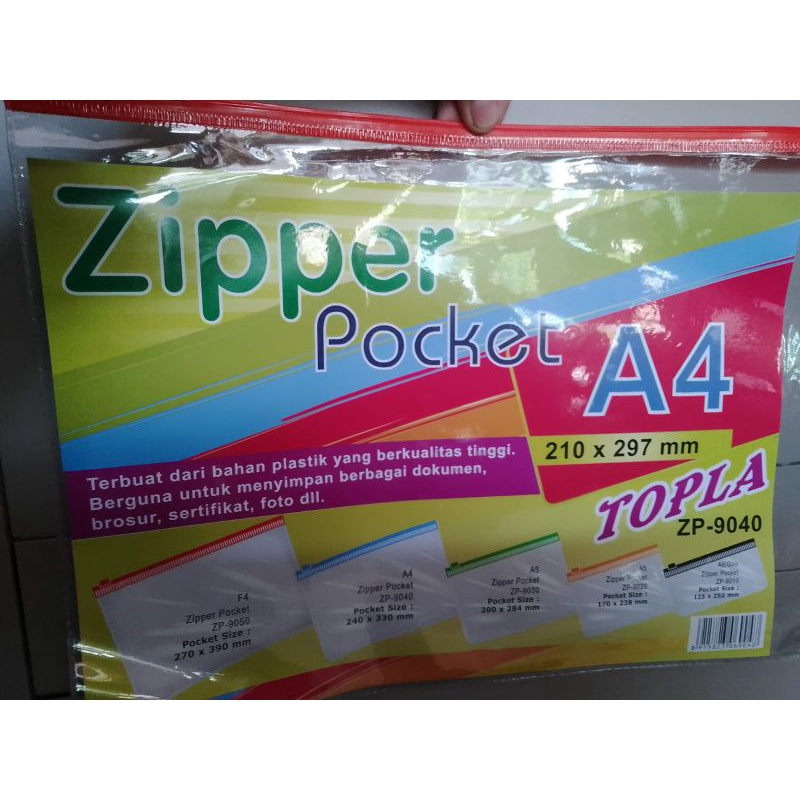 

Ziper pocket A4 Topla ZP 9040