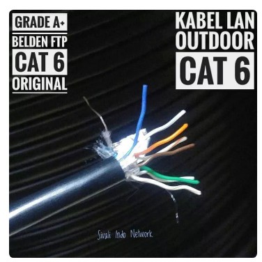 100 METER  BELDEN STP CAT6 KABEL LAN 50106F BLACK