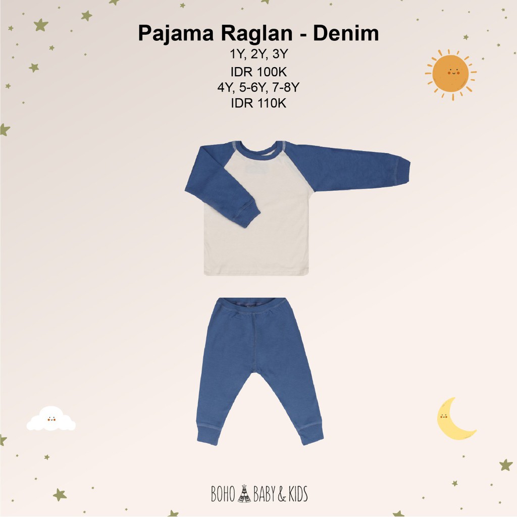 Bohopanna - Bohobaby Pajama Raglan ( 4y, 5-6y, 7-8y )