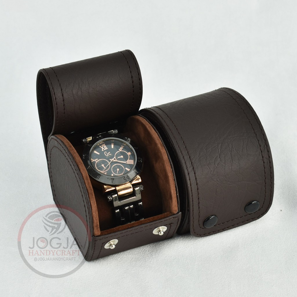 Exclusive Travel Watch Box / Kotak Tempat Jam Tangan Good Quality Jogja Handycraft