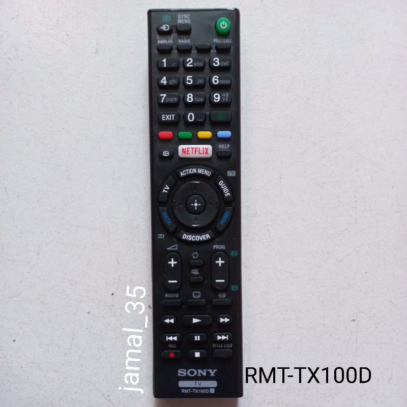 REMOTE REMOT TV SONY BRAVIA SMART TV LED LCD 3D NETFLIX RMT-TX100D