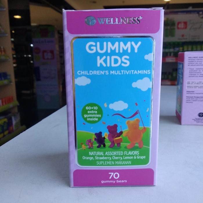Vitamin Anak Wellness Gummy Kids 70 Multivitamin Vit Anak -
