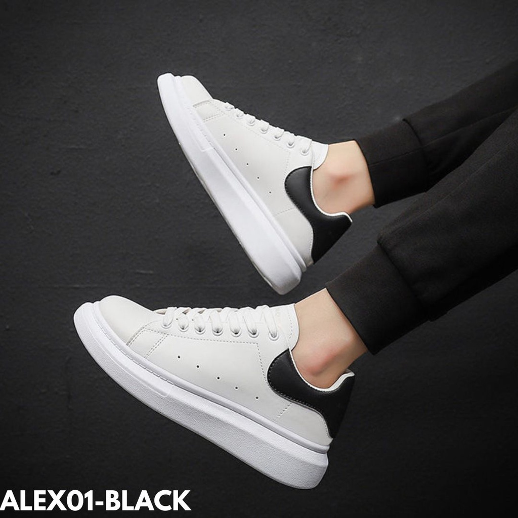 SEPATU SNEAKERS KEKINIAN TRENDY VIRAL BANGET KARNA SUPER KEREN BAHAN PU IMPORT ALEX01