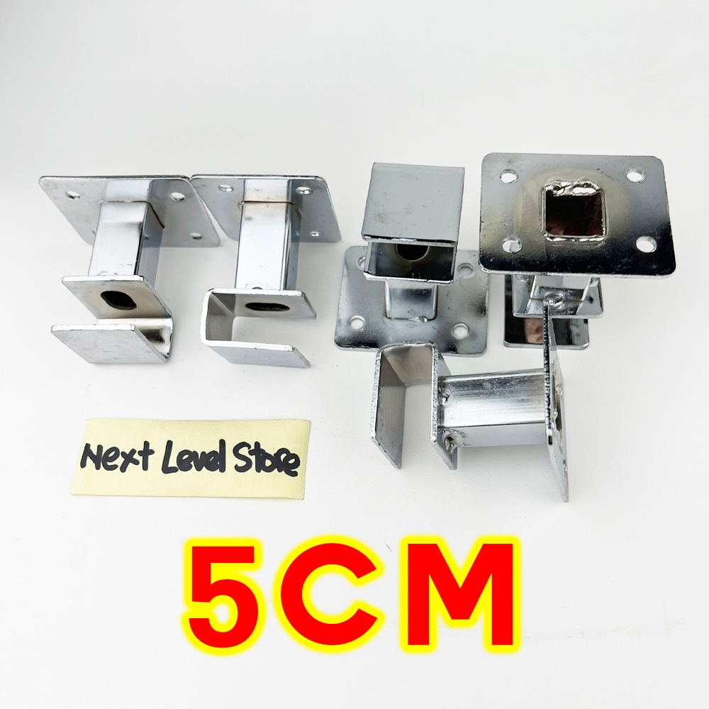 Wall Hanging Rail Support Single Hook Kotak Cantolan Pipa Bracket - Pilih ukuran di VARIASI