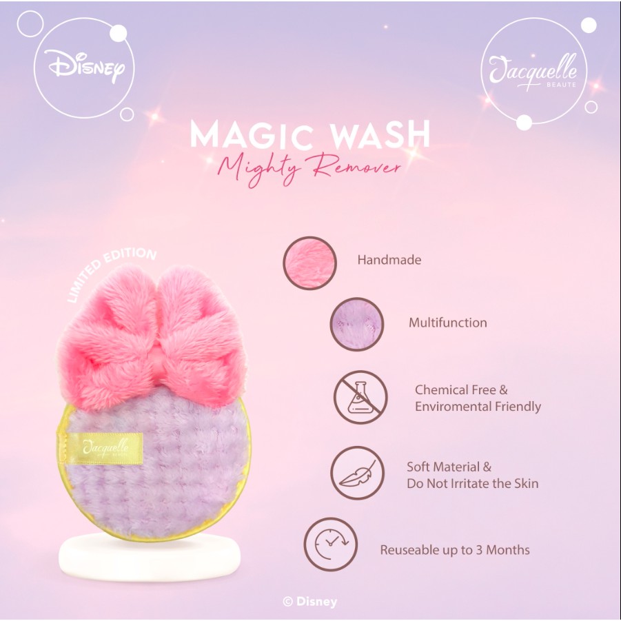 Jacquelle Magic Wash Makeup Remover Pembersih Wajah Reusable - Piglet