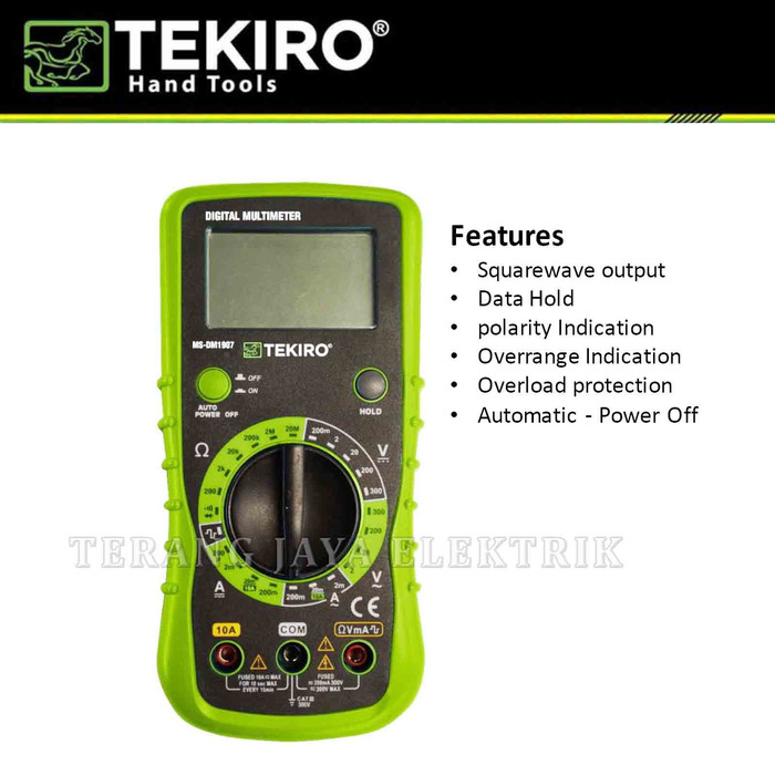 Jual Multimeter Digital Multitester Digital Tekiro Ms Dm Shopee