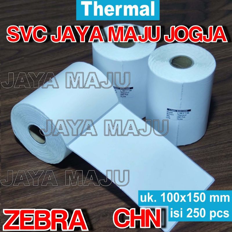 

[ ZEBRA ] 100 X 150 - 1 LINE THERMAL IMPORT CHN - FACE OUT - ISI 250 PCS || CORE 1" || LABEL BARCODE DIRECT THERMAL - KERTAS STICKER RESI A6 || 100X150 - ZEBRA - GC 420T GK 420T GT 820 ZD 220 ZD 230 ZD 888 CR ZD 888 T ZD 420 ZD421