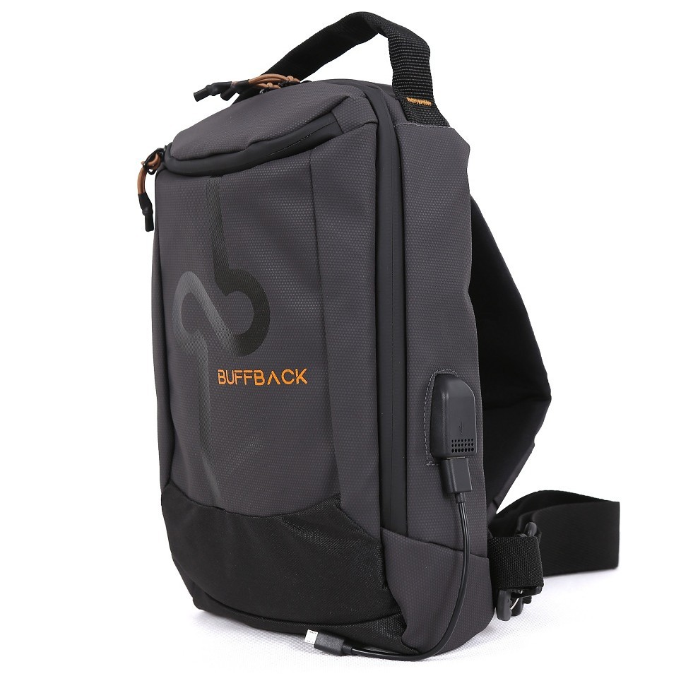 Tas Selempang SlingBag WaterProof USB BUFFBACK Worm