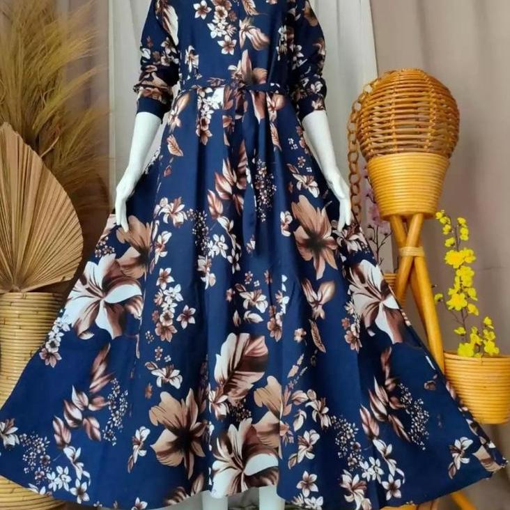 GAMIS MONALISA MOTIF BUNGA SEPATU/GAMIS MAMAH KEKINIAN DAN MURAH BUAT LEBARAN / GAMIS MAMAH/GAMIS IB