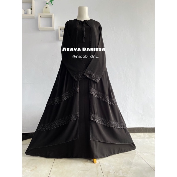 Abaya Bassic Abaya Hitam Jetblack Dress Hitam Masturoh Abaya Temboro Gamis Hitam Abaya Outer Terbaru DANISA