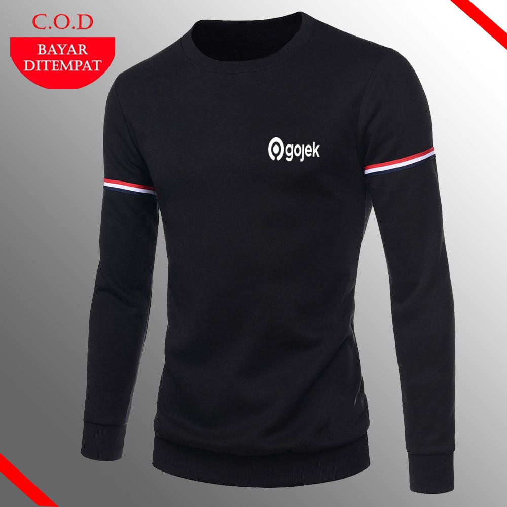 Bisa COD- Sweater Pria/Sweater Crewneck/Sweater Ojek Online/Jaket Sweater Driver Online Go Jek| Swea