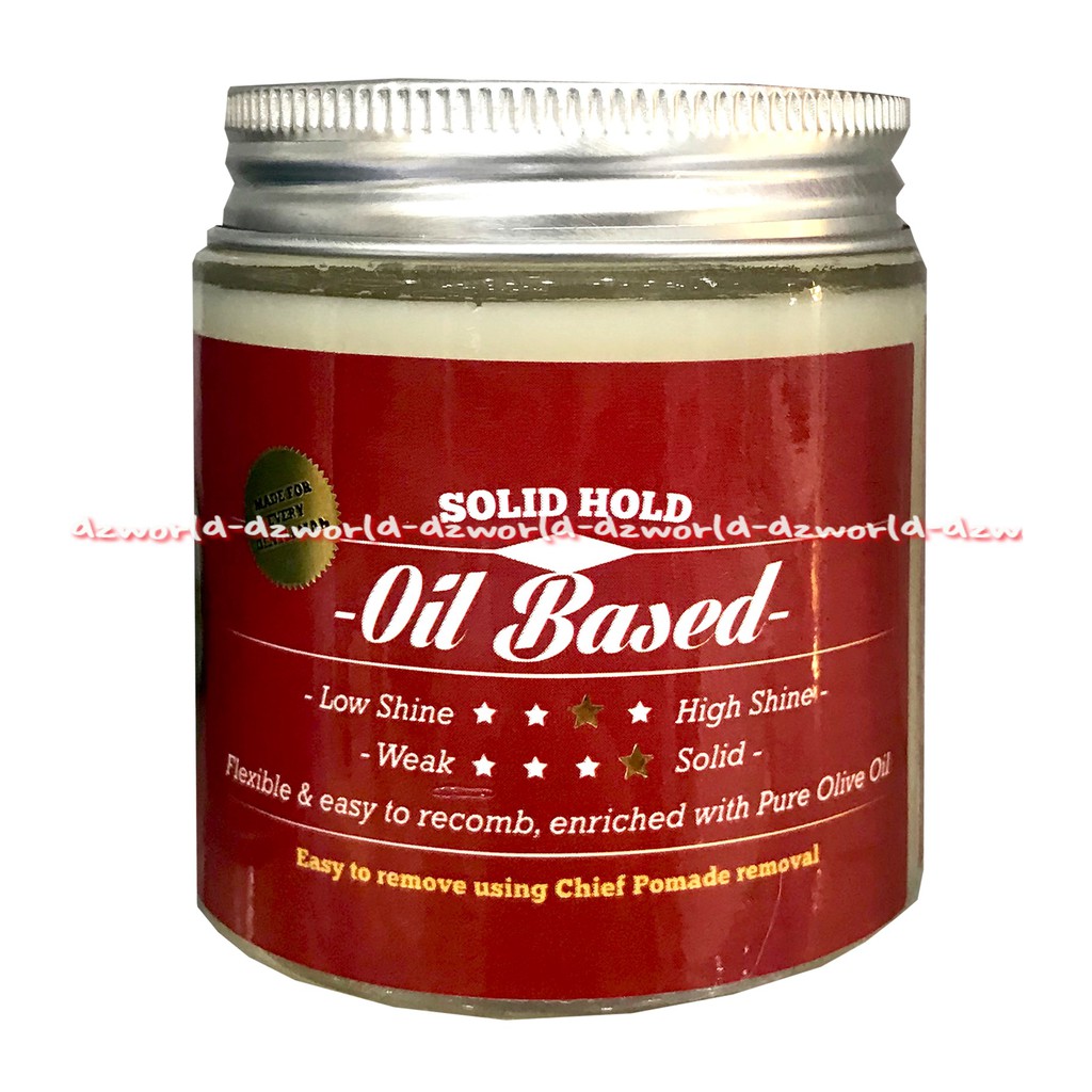 Chief Solid Hold Water Based Oil Based Pomade Minyak Rambut Blue Black Red