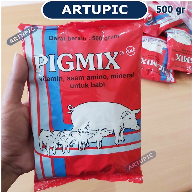 Pigmix 500 Gram Mineral Vitamin Asam Amino Babi Mempercepat Pertumbuhan Memperbaiki Ransum Produksi