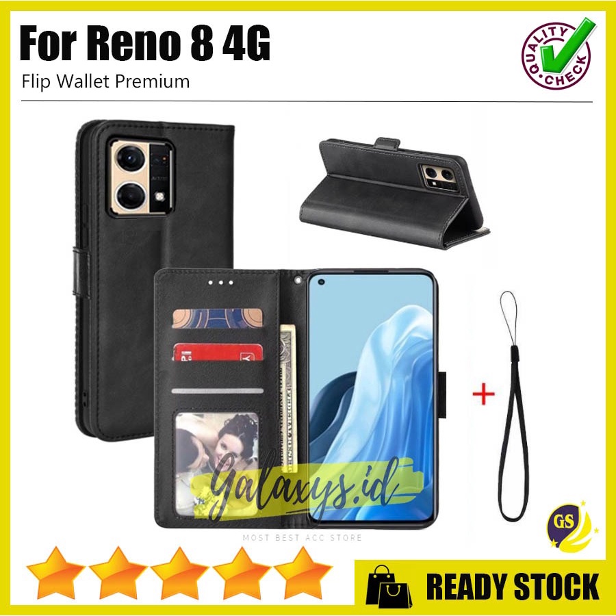 Oppo Reno 7 5G / Reno 7 4G 2022 / RENO 8T 2023 / RENO 8 4G / RENO 8 5G / OPPO Reno 7z 7 Z 5G / RENO 8Z 5G Case Flip Cover Case Leather Wallet Sarung Buku Case Kulit Casing