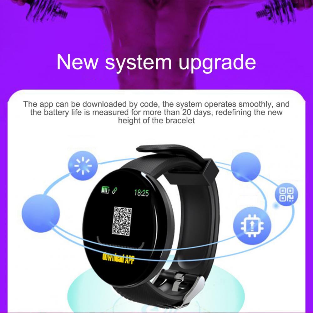 SKMEI D18 Band Smartwatch Jam Pria Wanita Sport Fitness Tracker Heart Rate Blood Oxygen Jam digital Pintar Bluetooth Android Synchronize IOS Smart Band Jam Anti Air 2021 Single Touch Smart Watch Men Sports Clock IP65 Waterproof Heart Rate Monitor Smart