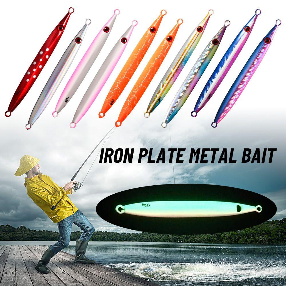 Preva Metal Fishing Lure Tanpa Kait Tenggelam Ikan Kecil Warna-Warni Memimpin Casting