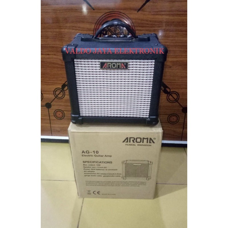 AROMA Speaker Amply Gitar Elektrik AG-10 Speaker Gitar Portable