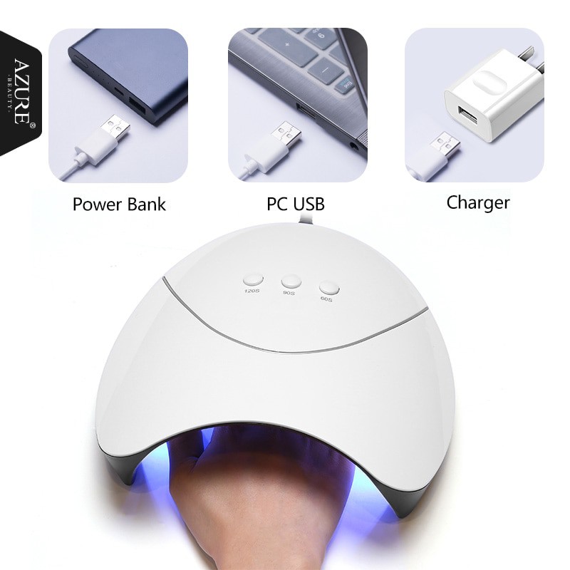 Biutte.co Pengering Kutek Kuku Smart Portable UV LED Nail Dryer 36W Z3