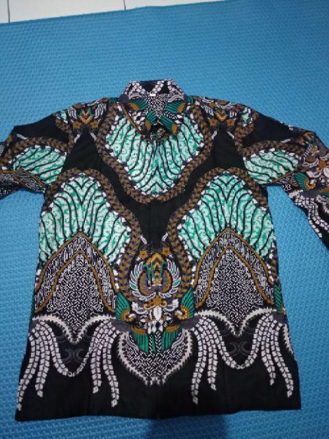 Afiya Batik Hrb026 Kenongo Kemeja Panjang Pekalongan