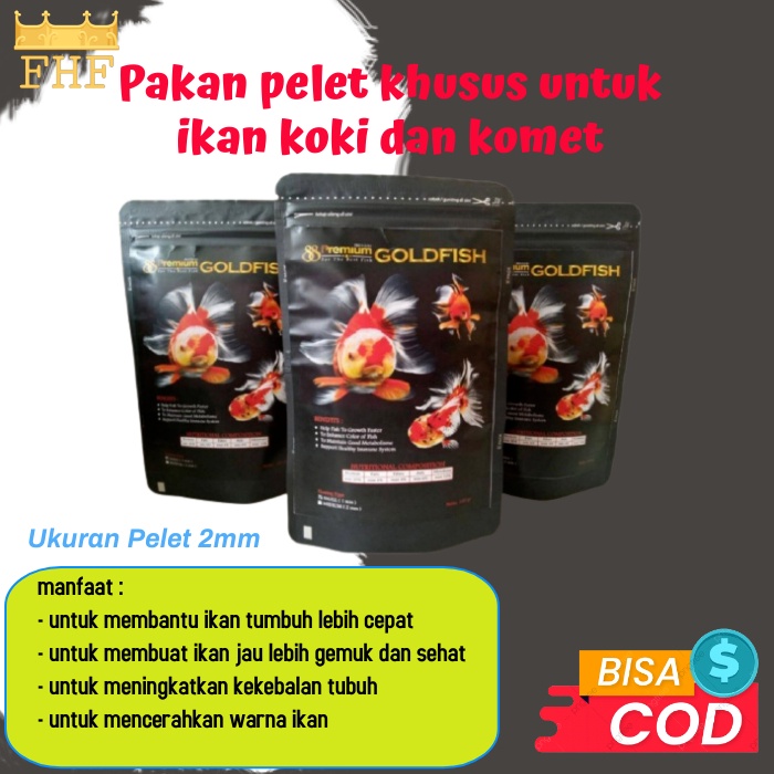 PREMIUM 88 - Goldfish Pelet Premium Ikan Koki Dan Komet 100 Gram