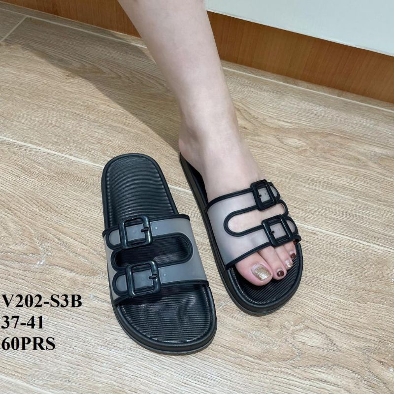 SANDAL SELOP BAN DUA WANITA DEWASA JELLY IMPORT BALANCE V202