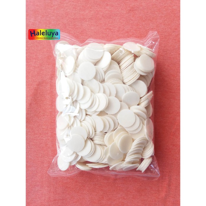 

⭐ COD ⭐ Hosti Roti Perjamuan Kudus Polos 250 gram ( SPP-IRT )