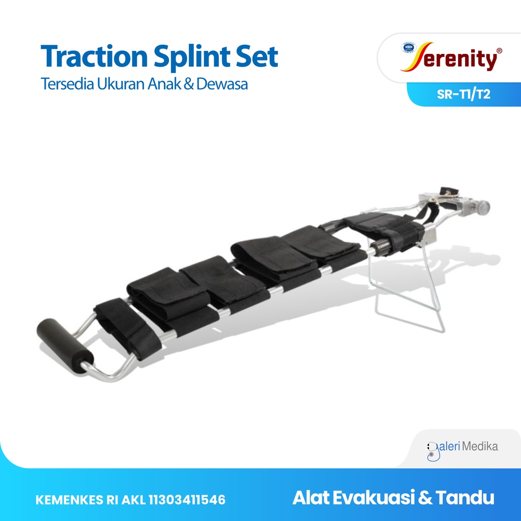 Tandu Traksi Serenity SR-T1 Traction Splint - Tandu Evakuasi