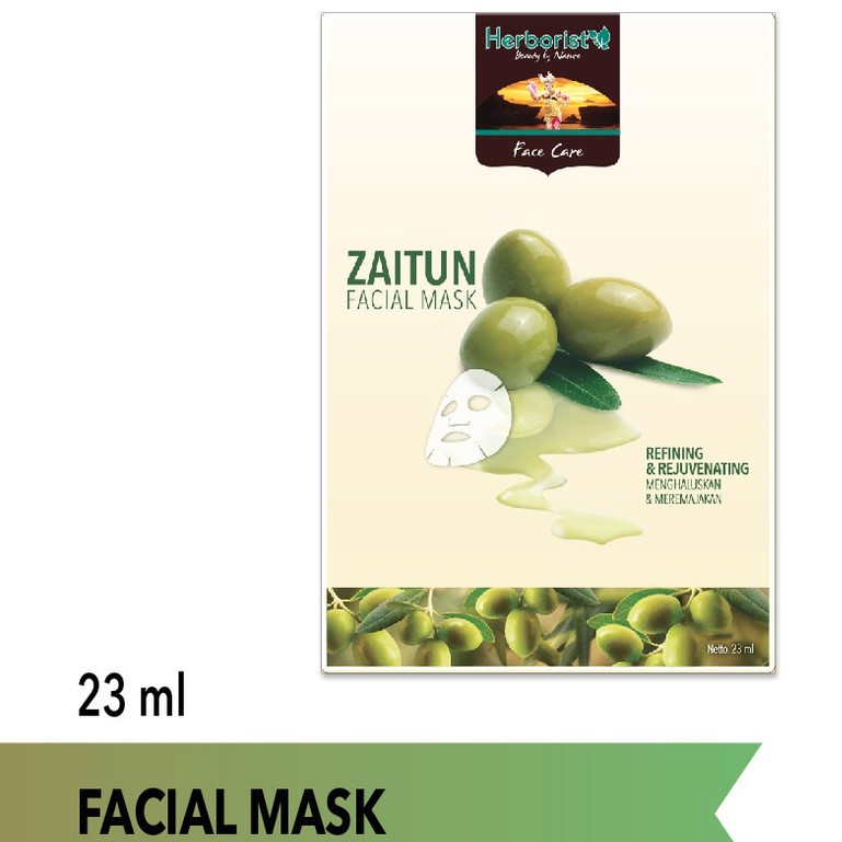 Herborist Facial Mask Zaitun 23ml Masker Wajah