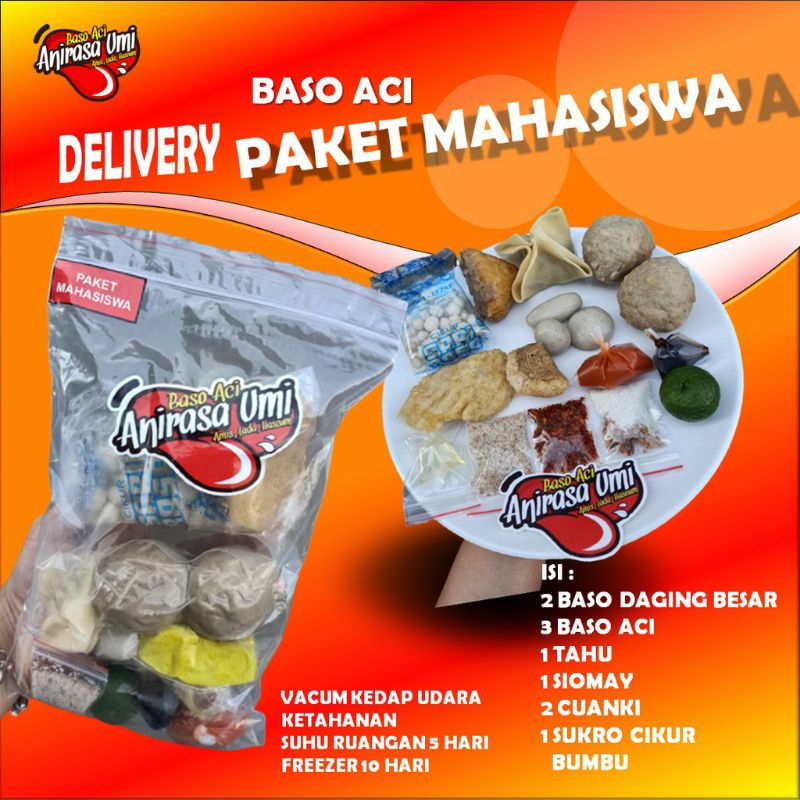 

Baso Daging Anirasa paket Mahasiswa